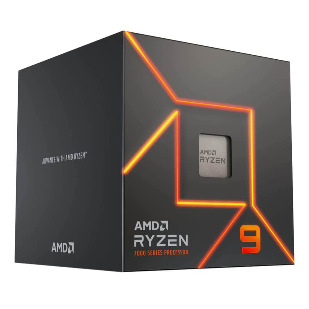 Procesador AMD RYZEN 9 7900 / 5.4 GHZ / 12 Núcleos / Socket AM5 / AMD Radeon Graphics / 100-100000590BOX / 7000 Series