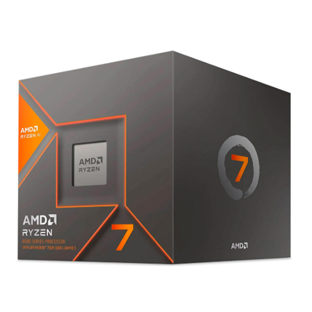 Procesador AMD Ryzen 7 8700G / AMD Radeon Graphics / AM5 / 5.10GHz / 8 Núcleos / 24MB Caché / Incluye Disipador / 100-100001236SBX