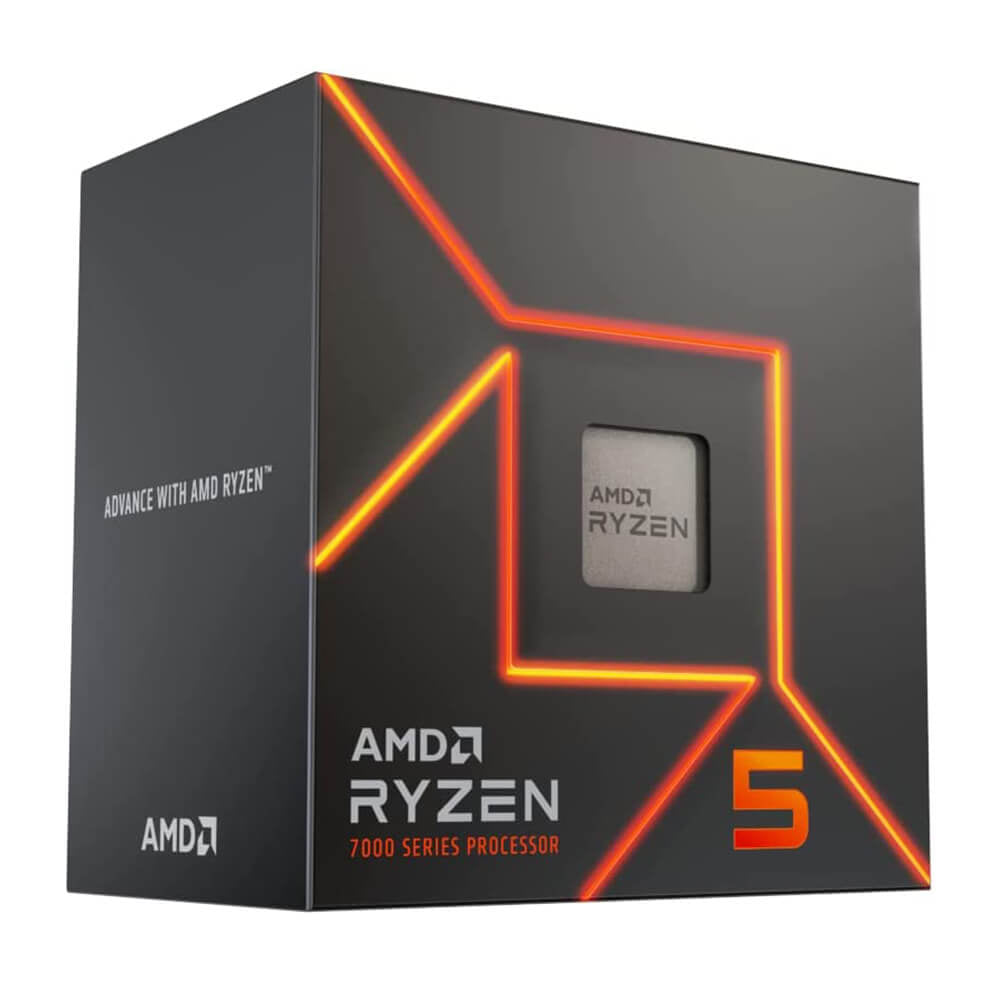 Procesador AMD Ryzen 5 7600 / 6 Núcleos / 3.8GHz / Socket AM5 / Radeon Graphics / 100-100001015BOX / 7000 Series