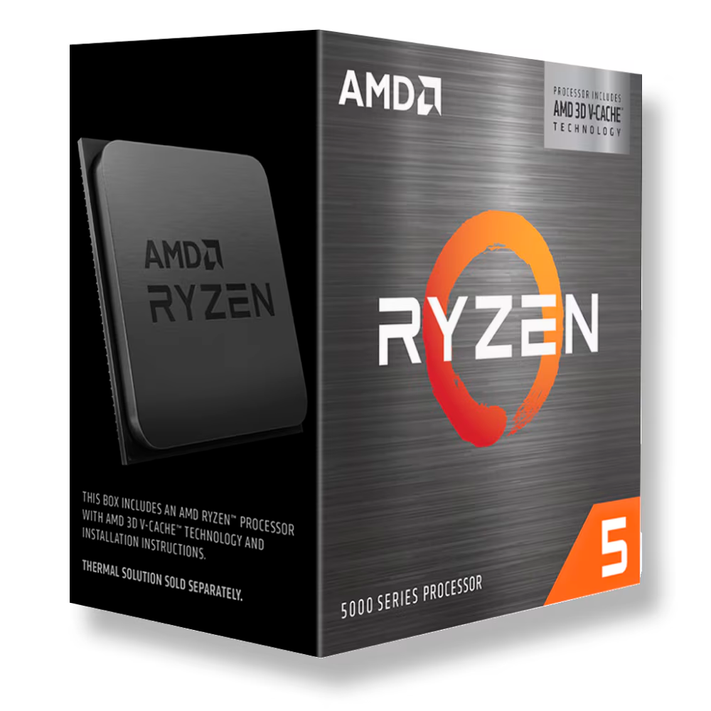 Procesador AMD Ryzen 5 5500X3D / 6 Core / 12 Thread / 3 GHz / Boost Up tp 4 GHz / TDP 105W / (Requiere Tarjeta de Video)