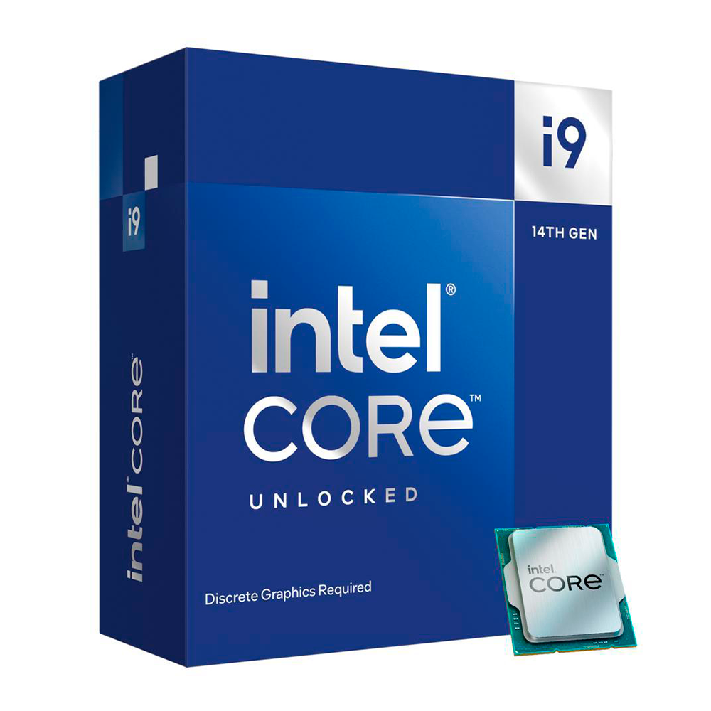 Procesador Intel Core i9-14900KF / Core i9 14th Gen 24-Core (8P+16E) / LGA 1700 125W / Requiere Tarjeta de Video / BX8071514900KF