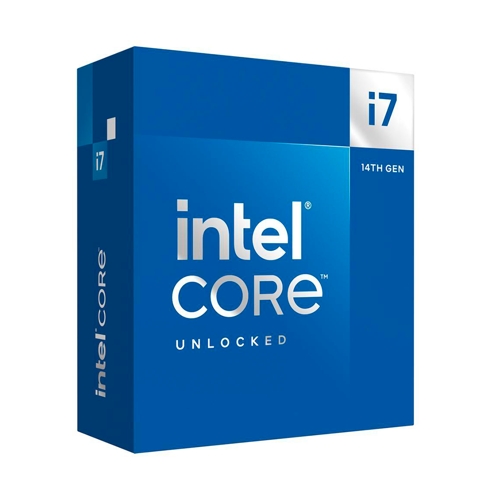 Procesador Intel Core i7-14700KF / Core i7 14th Gen / 20-Core (8P+12E) / LGA 1700 / Requiere Tarjeta de Video / BX8071514700KF