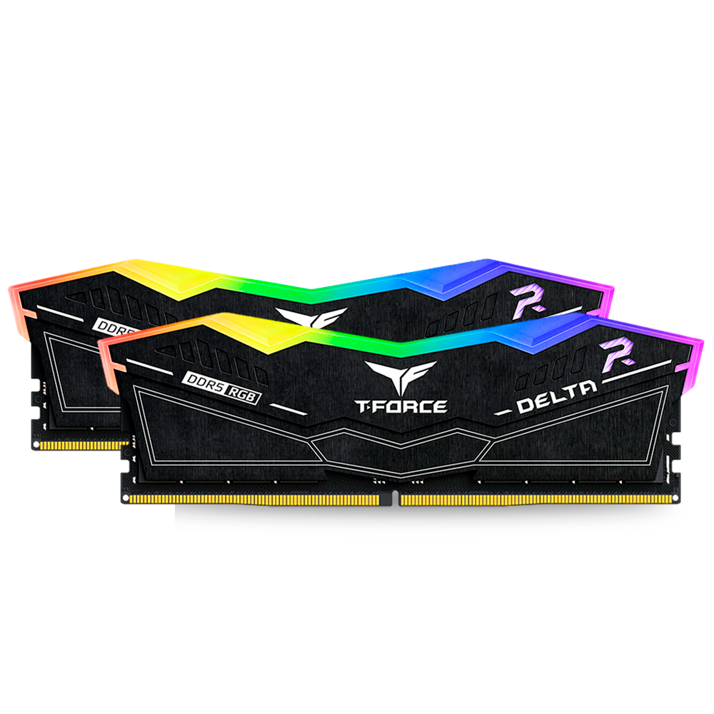 Kit Memoria RAM Team Group Delta RGB DDR5 / 7800MHz / 32GB (2x16GB) / CL38 / XMP / FF3D532G7800HC38DDC01 TEAMGROUP