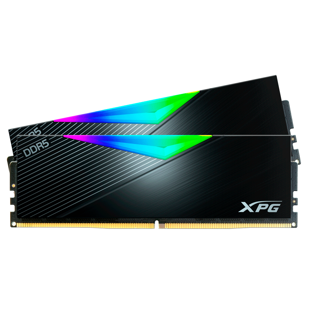 Memoria RAM Adata XPG Lancer RGB / 32GB (2x16GB) / 8000MT/S / DDR5 / CL38 / Black / AX5U8000C3816G-DCLARBK