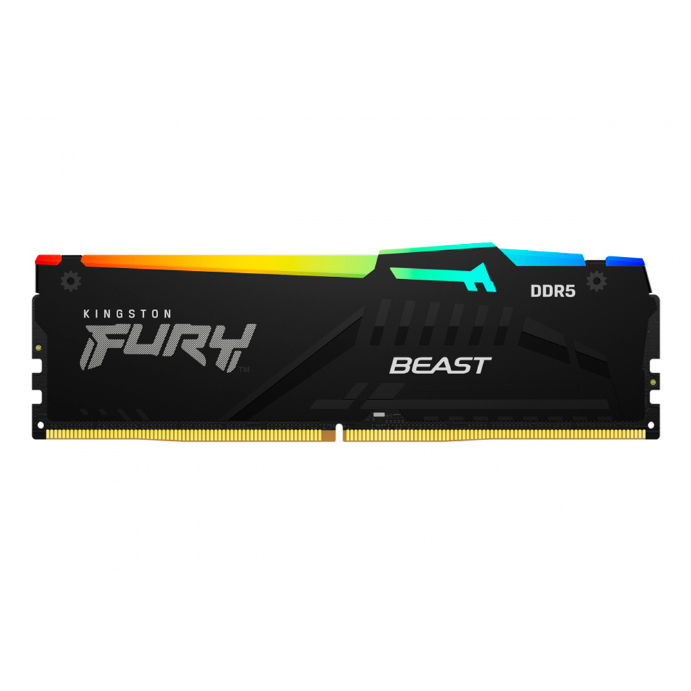 Memoria RAM Kingston FURY Beast RGB / DDR5 / 6000MHz / 32GB / CL30 / XMP / KF560C30BBA-32