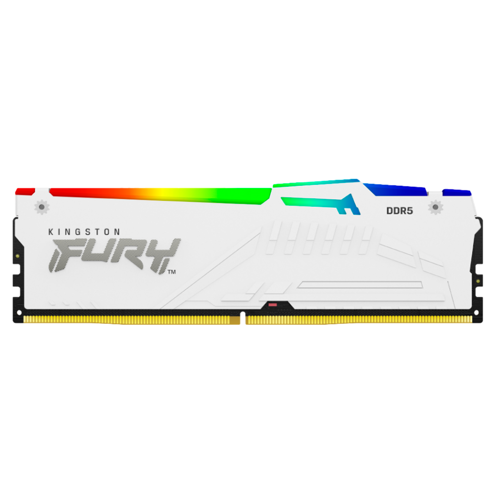 Memoria RAM Kingston Fury Beast / DDR5 / 6000MHz / 32GB / CL30 / XMP/EXPO / Blanco / KF560C30BWEA-32