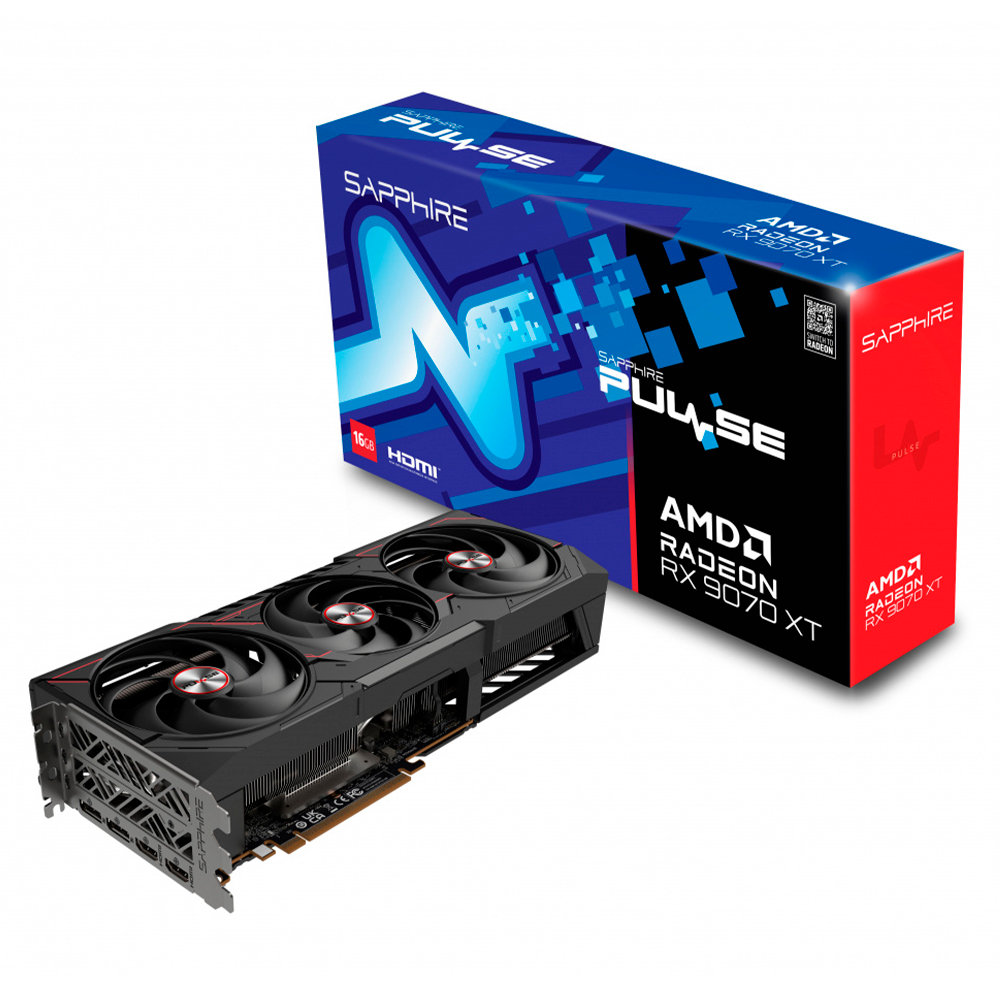 Tarjeta de Video Sapphire AMD Radeon RX 9070 XT / 16GB / 256-bit GDDR6 / PCI Express x16 5.0 / 11348-03-20G