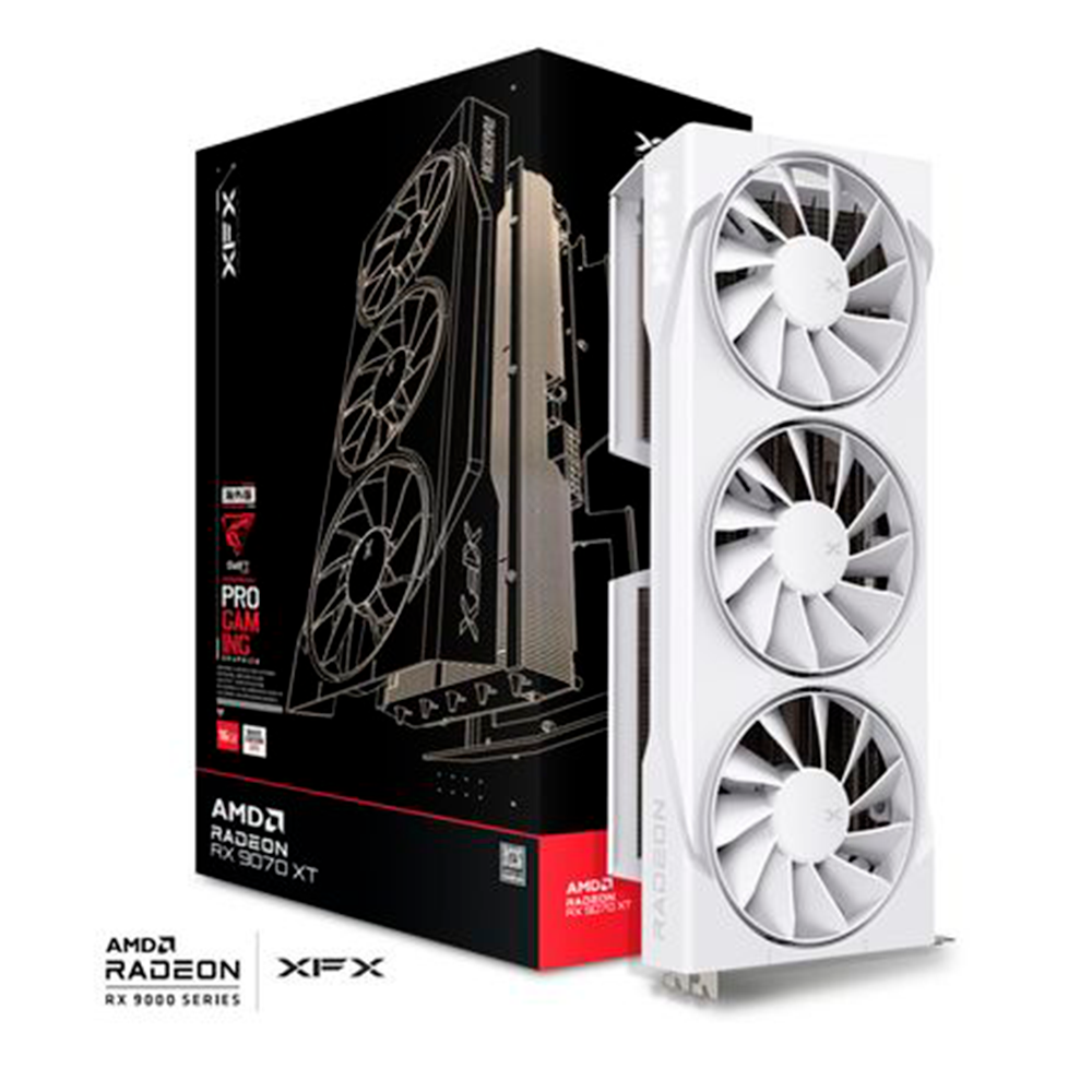 Tarjeta de Video XFX RX 9070 XT SWIFT / AMD Radeon / 16GB / 256-bit GDDR6 / PCI Express 5.0 / RX-97TSWF3W9