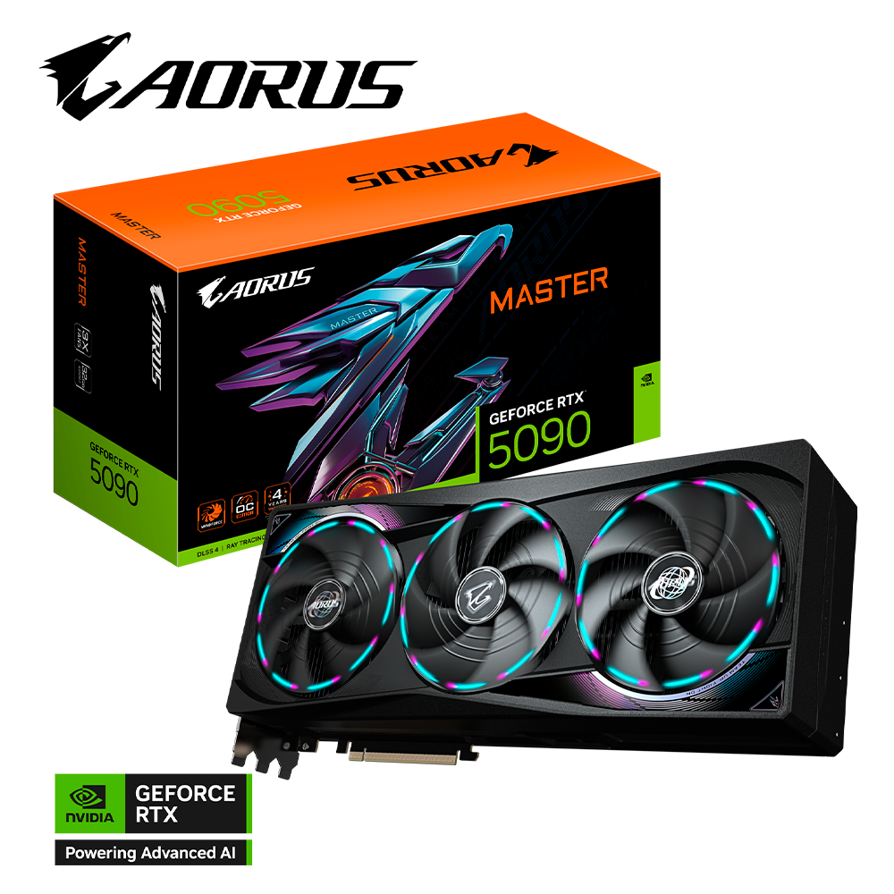 Tarjeta de video Gigabyte NVIDIA GeForce RTX 5090 MASTER / 32GB GDDR7 / DisplayPort x3 / HDMI / GV-N5090AORUS M-32GD / RTXS50 /